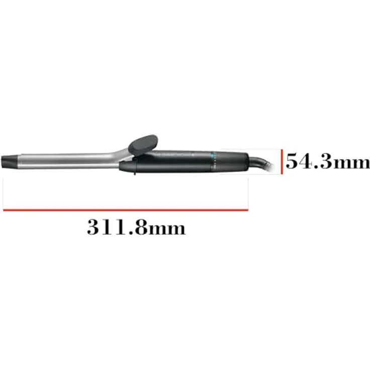 Remington Lockenstab Pro Spiral Curl CI5519 mit Klemme antistatische Keramik-Turmalin-Beschichtung, 8 Temperatureinstellungen, schwarz – Bild 5