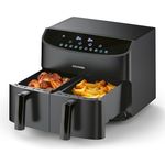 XXXL HEIßLUFTFRITTEUSE Rachs Kochwerk, Schwarz, 7 L, antihaftbeschichteter Innenbehälter, Temperaturanzeige, Touchscreen, Heißlufttechnologie