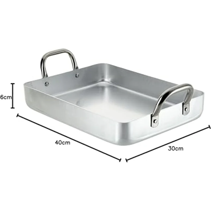 LACOR 20540F Bratpfanne mit Fixier Griffen, 40 cm, beste Qualität, europäisches Produkt, Lacor Garantie – Bild 2