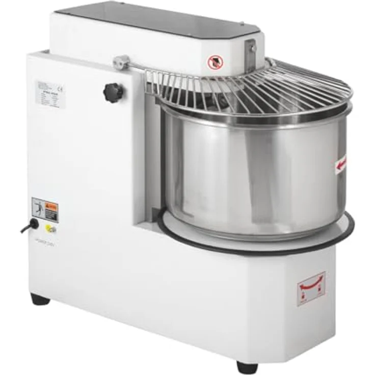 GastroHero Teigknetmaschine 20L, Profi Spiralkneter für Pizzateig und Brotteig, Edelstahl, 8 kg Kapazität, kompakt und leistungsstark – Bild 3