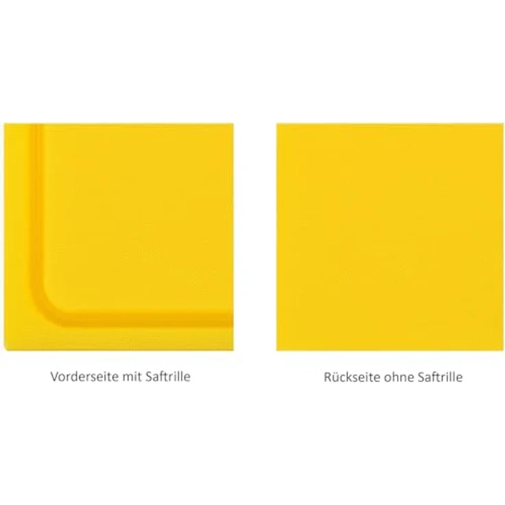 Muvell Schneidebrett, Gelb, aus hochdichtem Polyethylen, 25x35 cm, rutschfeste Oberfläche, spülmaschinengeeignet – Bild 4