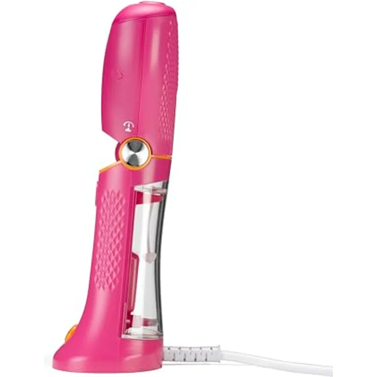 Conair Power Steam Travel, tragbarer Dampfglätter mit 20 g/min Dampfleistung, kompakt und faltbar, pink, inkl. Kleiderbügel – Bild 3