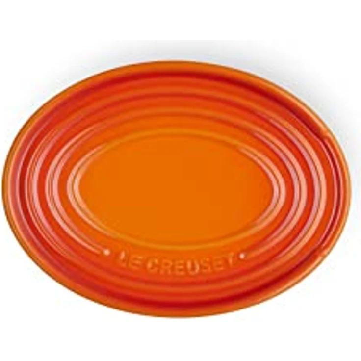 Le Creuset ovale Löffelablage aus Steinzeug, Ofenrot, 71507150900099 – Bild 5