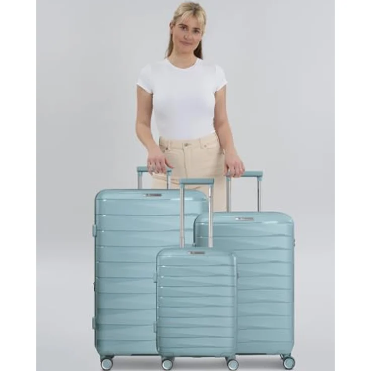 Franky Trolleyset London, 4 Rollen, (3-teilig, 3 tlg), Polycarbonat – Bild 6