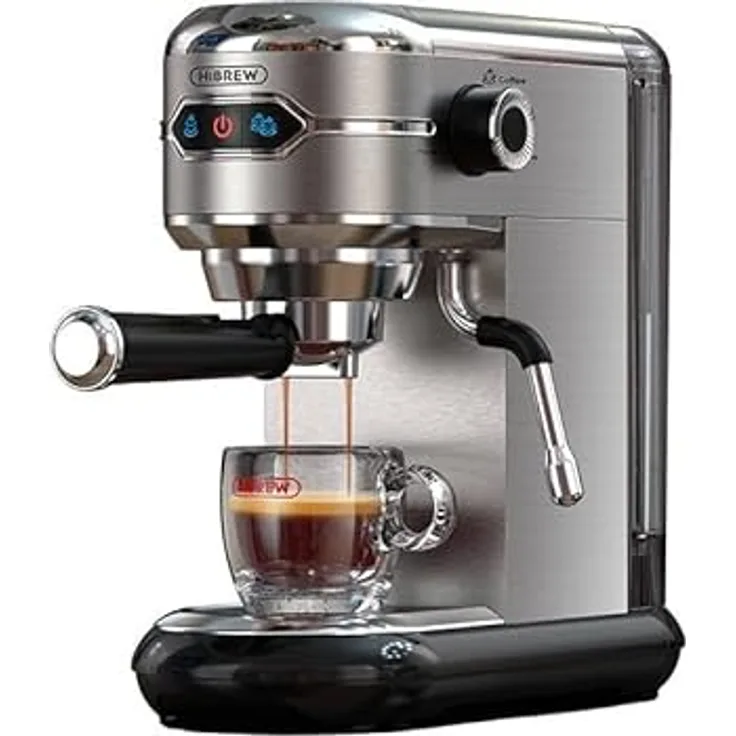 HiBREW Cob coffeemaker H11  1450 W, Siebträgermaschine, Silber