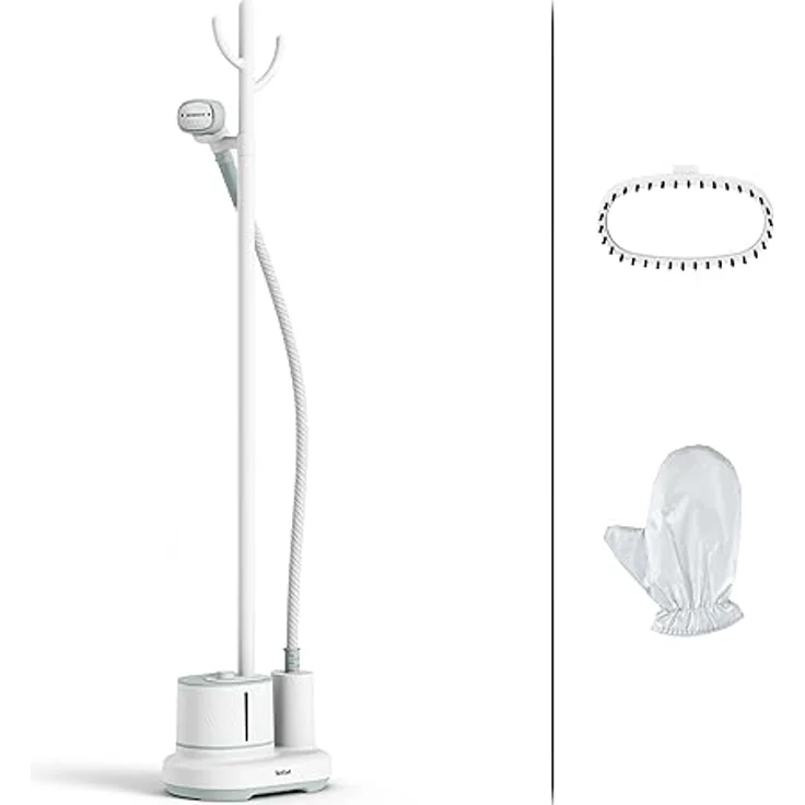 Tefal IT3274 Origin Home Stand-Dampfglätter | 42 g/Min. Dampfleistung | auffrischen und desinfizieren | 3 Dampfstufen | einsatzbereit in 45 Sek. | 1,4 Liter | Weiß/Eukalyptus – Bild 1
