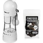 Cookline Gewürzmühle Pfeffermühle Salzmühle mit verstellbarem Keramikmahlwerk und extra Zugabe (weiß)