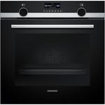 SIEMENS iQ500, Einbau-Backofen, 60 x 60 cm, Edelstahl, HB579GBR3 - 3D Heißluft, gleichmäßige Hitze auf bis zu drei Ebenen