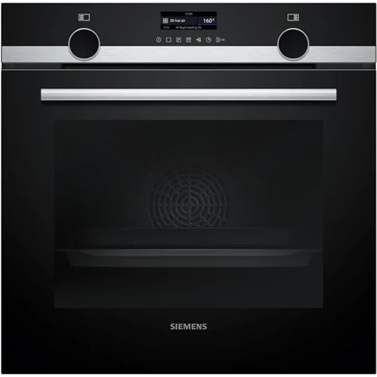SIEMENS iQ500, Einbau-Backofen, 60 x 60 cm, Edelstahl, HB579GBR3 - 3D Heißluft, gleichmäßige Hitze auf bis zu drei Ebenen – Bild 1