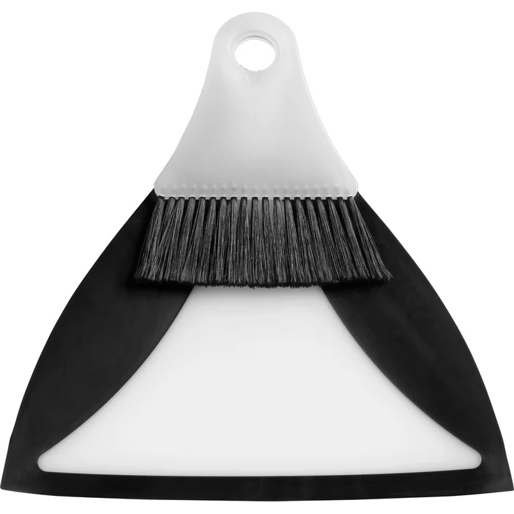 haug bürsten Flexi Kehrgarnitur, praktische Kehrlösung für kleine Flächen, schwarz, platzsparend und ideal für Büro und Haushalt