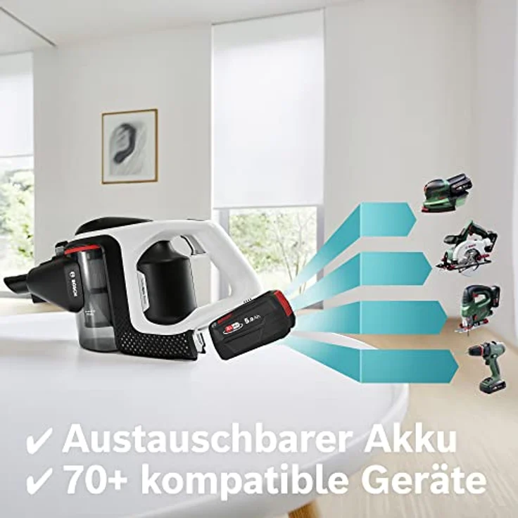 Bosch BHZUB1850 Wechsel-Akku Power for ALL 18V 5.0 Ah, Ersatzakku passt zu allen Bosch Unlimited Staubsaugern – Bild 6
