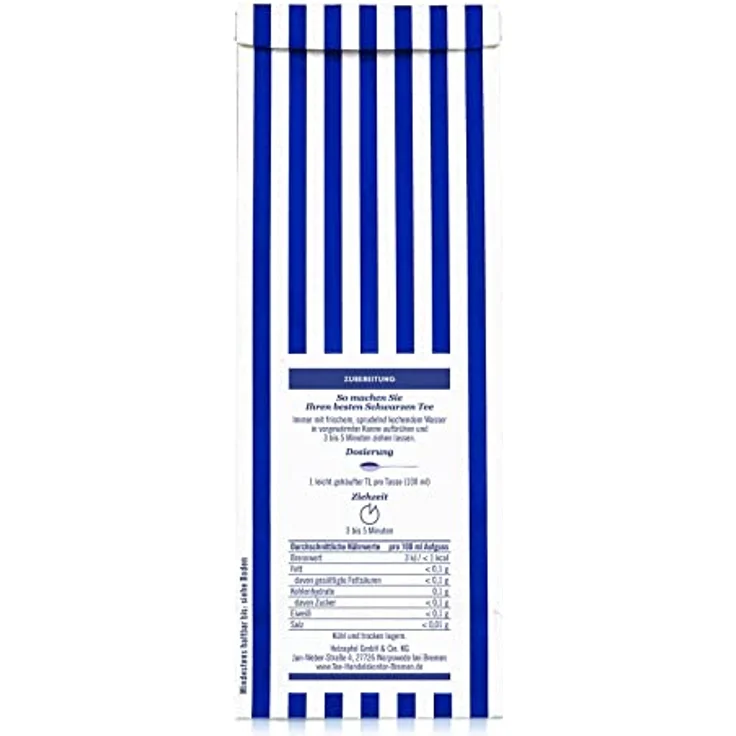 Tee Handels Kontor Bremen Schwarzer Tee Darjeeling, Sommer
TGFOP, lose | 100 g - Premiumtee lose – Bild 4