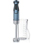Arendo Stabmixer 1000W & 600ml Messbecher, Edelstahl, Pürierstab, Turbotaste, Abnehmbarer Mixfuß, DC Motor, Stabmixer, Blau