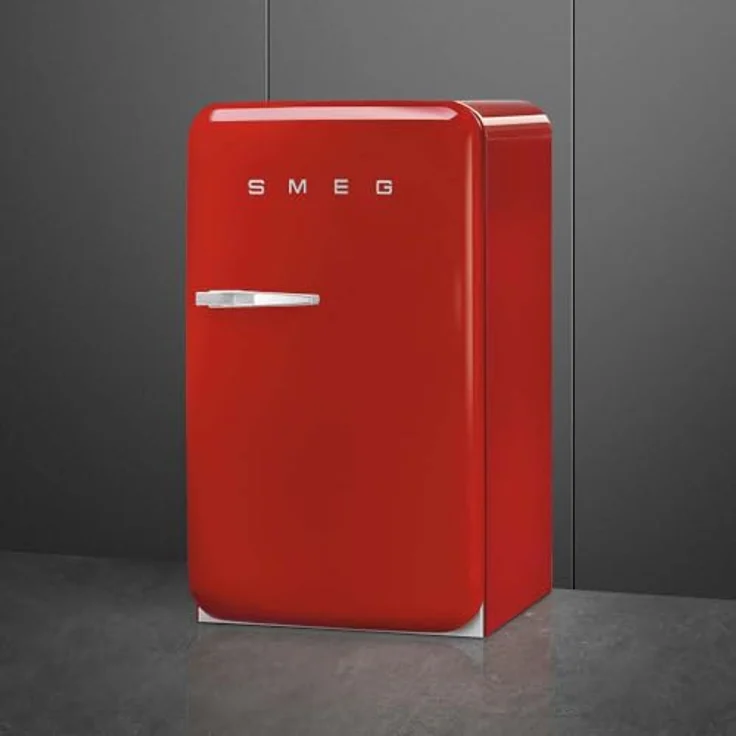 SMEG FAB10RRD6, Stand-Kühlschrank 50s Style, Rot, 122 l Gesamtinhalt, Rechtsanschlag – Bild 4