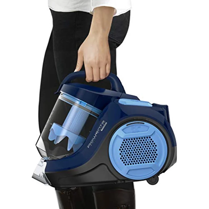 Rowenta Swift Power Cyclonic Home & Car Staubsauger ohne Beutel, kompakt, 99.98% Filtration, Zyklon-Technologie, Blau – Bild 5