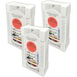 HAC24 3x Kühlschrank Entfeuchter Trockner Box gegen Gerüche Feuchtigkeit & Schimmel, weiß