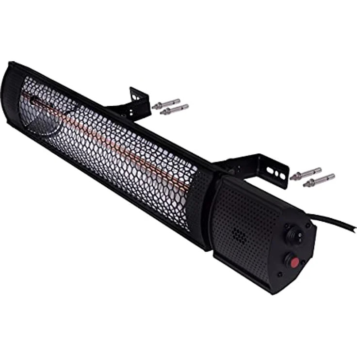 VONROC Marsili 2000W Terrassenheizung, effiziente Low Glare Lampe mit 2 Heizstufen und Fernbedienung – Bild 6