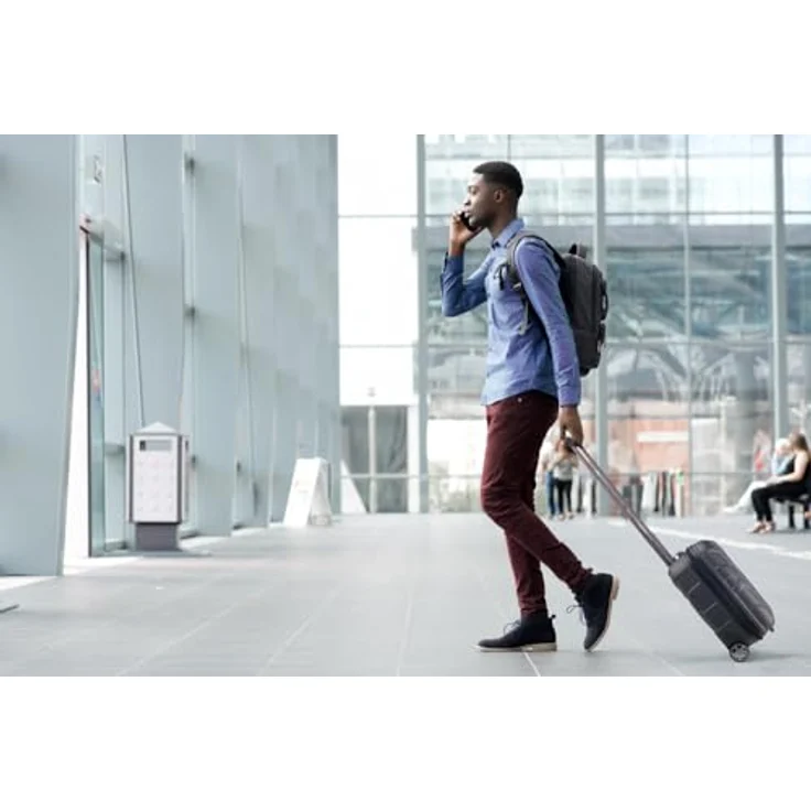 suitline Handgepäck Trolley 45x36x20 cm, Unter-Sitz Kabinenkoffer mit 30 Litern, TSA-Zahlenschloss, Magenta – Bild 2