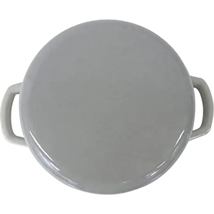 kela 12606 Bräter mit Deckel, Gusseisen, Emaille-Beschichtung, Hohe Wärmespeicherung, Induktionsgeeignet, 4 Liter, Grau, Rund, Calido – Bild 5