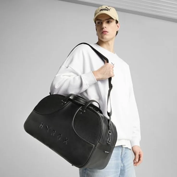 PUMA Sporttasche Grip Bag, geräumiges Hauptfach mit verstellbarem Schulterriemen, Puma Black – Bild 2