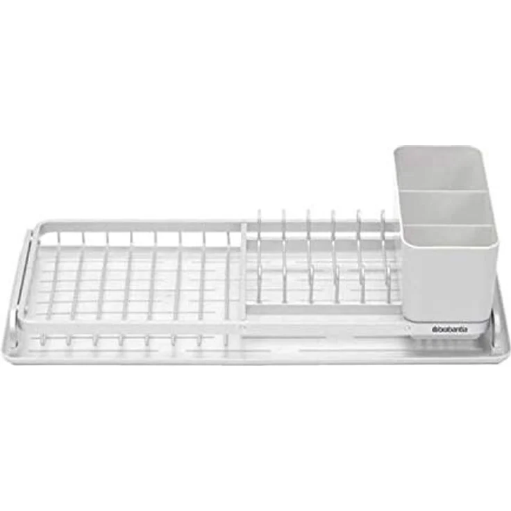 Brabantia Compact Abtropfgestell, Stahl, hellgrau, 46.3 x 20 x 12,6 cm – Bild 5
