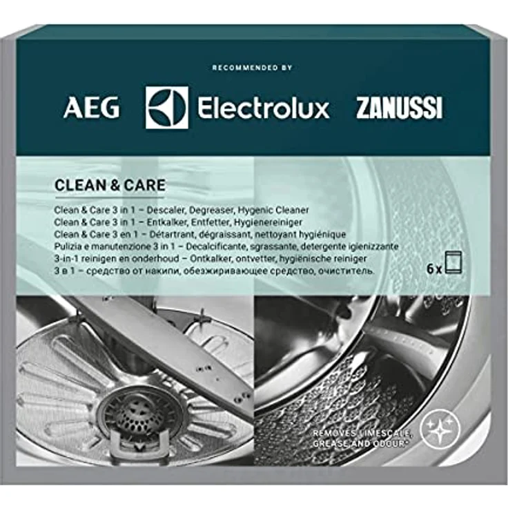 AEG M2GCP600, Geschirrspüler-Zubehör, Pulver, 6 Stück, 300 g, 200 mm x 37 mm – Bild 2
