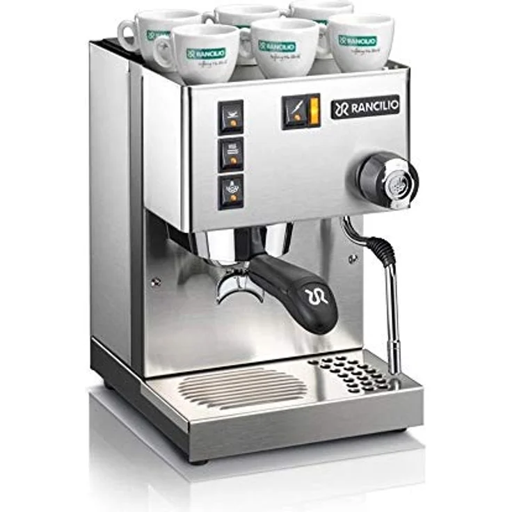 Rancilio Silvia E Silver Espressomaschine Siebträgermaschine, 2,5 l Wassertank, 1100 Watt – Bild 2