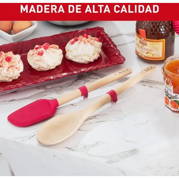 Tefal Ingenio K23005 Holz-Löffel, braun-rot – Bild 3