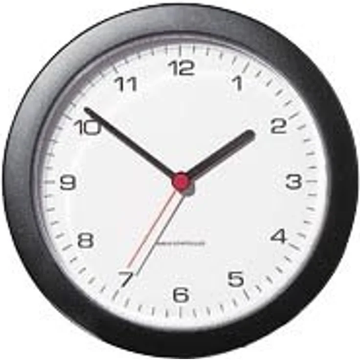 Peweta Wanduhr, Funkuhrwerk, 25 cm, schwarz – Bild 2