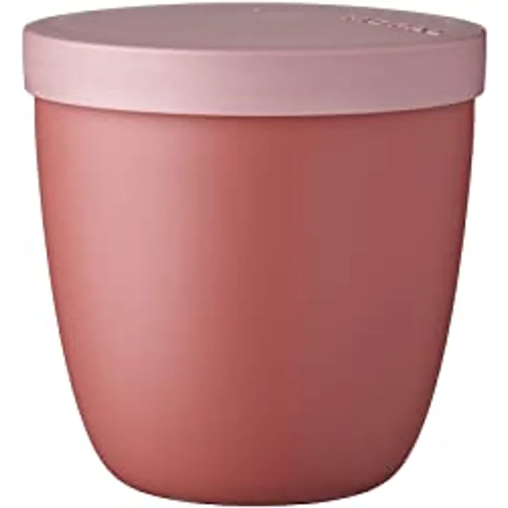Mepal - Snackpot Ellipse - Praktischer Behälter zur Aufbewahrung & für Transport von Lebensmittel - Tiefkühltauglich - Spülmachinenfest - 500 ml - Vivid Mauve