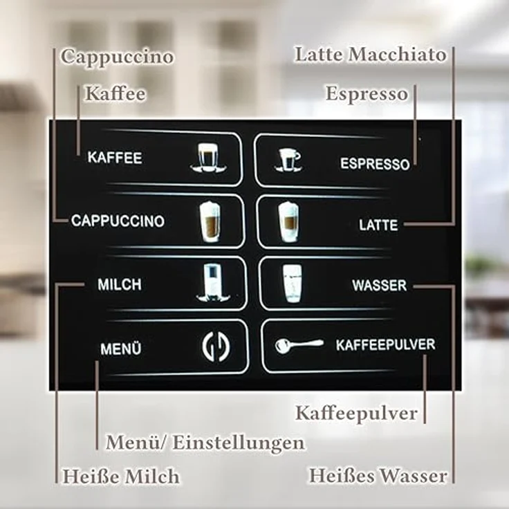 Acopino Cremona Kaffeevollautomat, 1,7 l, Milchsystem, weiß – Bild 4
