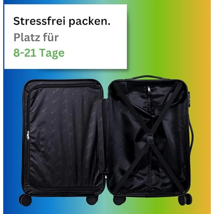 NOWI Hartschalen-Trolley Santa Cruz de Tenerife, 4 Rollen, ABS – Bild 4