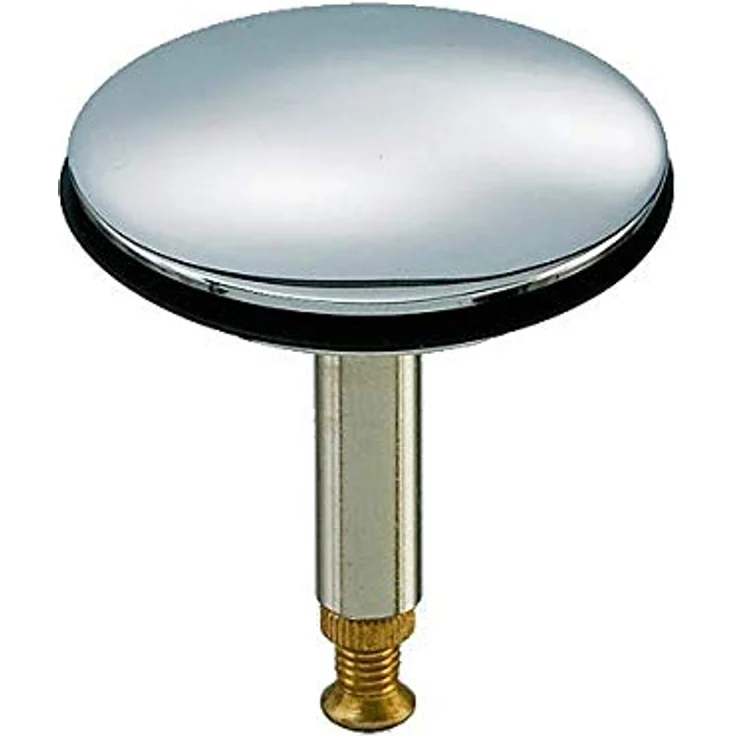 Ventilstopfen 43,8 mm Messing hartverchromt Verschlussstopfen Ablaufstopfen – Bild 2