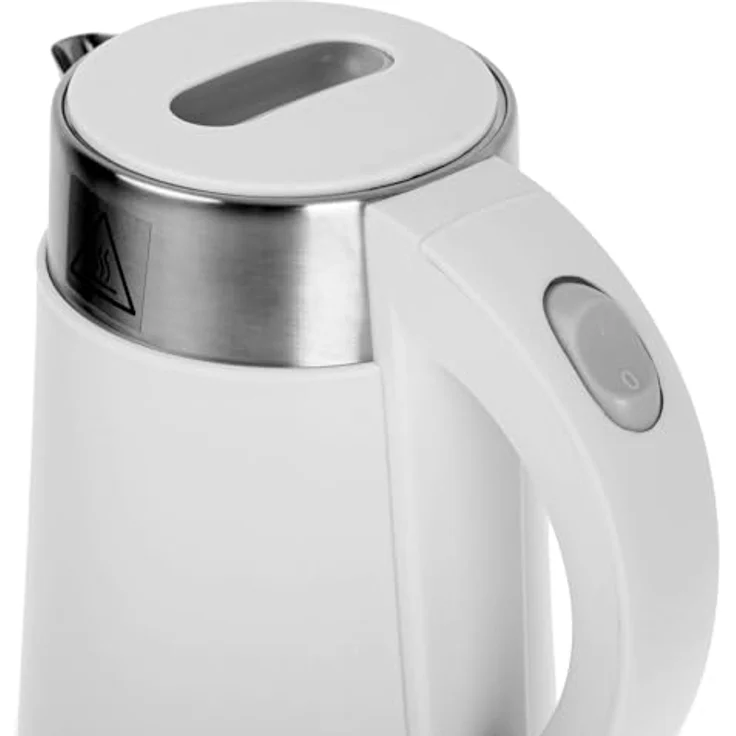 Adler - Kompakter Edelstahl Wasserkocher 0,6 L - Elektrischer Mini Reisewasserkocher Weiß - Kabellos und Schnellkochend - Ideal für Camping und Unterwegs - Intelligenter Kettle für ältere Menschen – Bild 2
