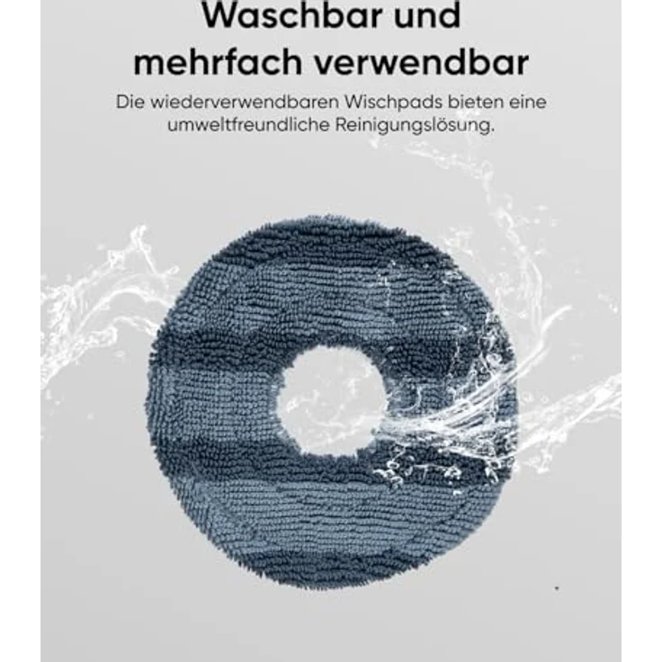 eufy 2 abnehmbare rotierende Wischmopps, kompatibel mit Saugroboter Omni C20, waschbar und nachhaltig – Bild 4