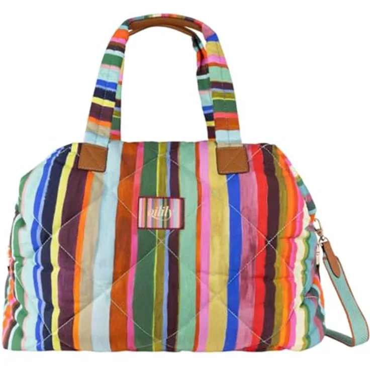 Oilily Stripes Pieternella Coosje, Schultertasche 47 cm mit strapazierfähigem Design