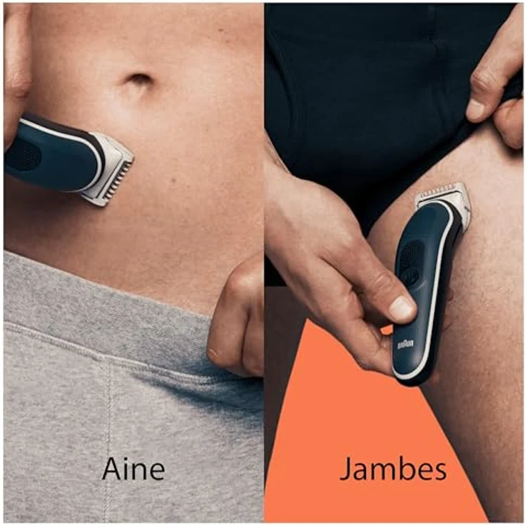 Braun Series 5 Bodygroomer/Intimrasierer Mann,Körperpflege- und Haarentfernung für Herren, Brust, Achseln,Kammaufsätze 1 - 11 mm,Glattrasur-Aufsatz, wasserdicht,100 Min. Laufzeit,Geschenk,BG5360 – Bild 3