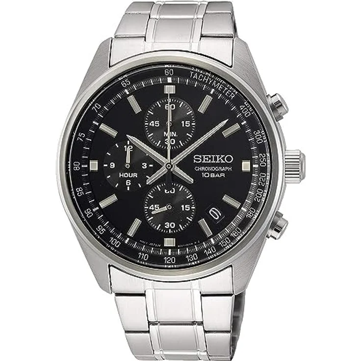Seiko Herren-Uhr Quarz Edelstahl mit Edelstahlband SSB379P1 – Bild 1