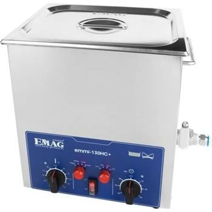 Emag Emmi 130HC Plus, Ultraschallreiniger 480 W mit Heizung und 14 l Tankvolumen