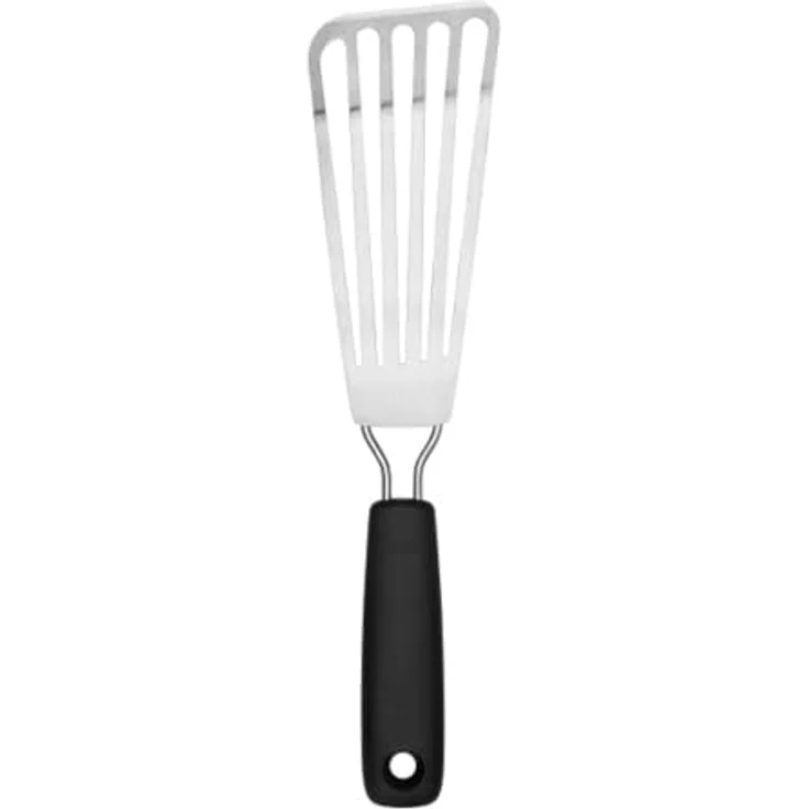 OXO Good Grips kleiner Fischwender 30 cm, spülmaschinenfester Edelstahl-Pfannenwender für Fisch, Pfannkuchen und Grillgerichte – Bild 1