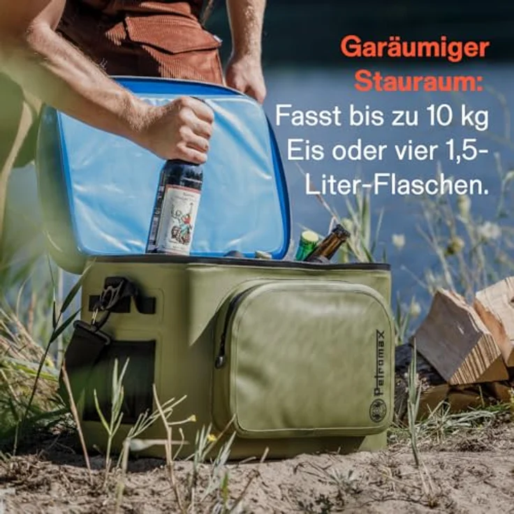 Petromax Kühlbox 22 l, olivgrün, mit wasserdichtem Reißverschluss für Langzeitausflüge – Bild 7