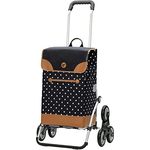 ANDERSEN Einkaufstrolley - Treppensteiger Royal Shopper Aiko schwarz 47 L Einkaufsroller,modern,Reflektor, Aluminium, klappbar, Räder abnehmbar,