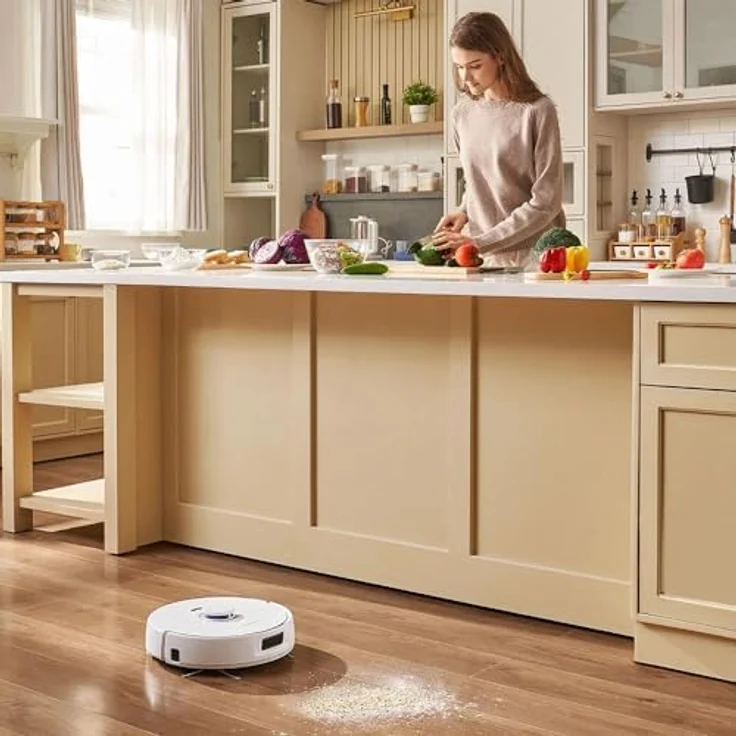 Narwal Freo X Plus Robot Vacuum, Staubsauger Roboter mit Zero Tangling Brush, 7800Pa Saugkraft, 2-in-1 Mop & Staubsauger, Weiss – Bild 8