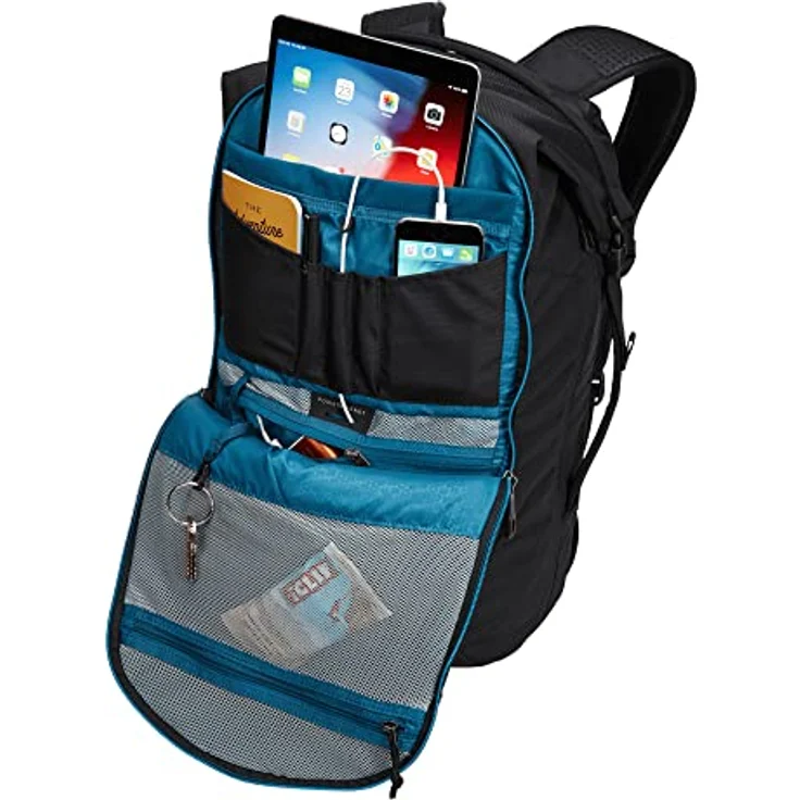 Thule Subterra 2 Business-Rucksack, 46 cm mit Laptopfach, schwarz, 100% Nylon, 32 x 20 x 46 cm – Bild 3