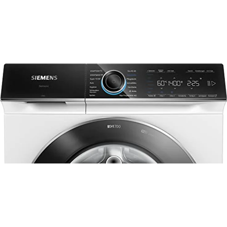 Siemens WG44B2A40 Waschmaschine iQ700, Frontlader mit 9kg Fassungsvermögen, 1400 UpM, speedPack XL, i-Dos Dosierautomatik, Home Connect, Weiß, 60cm – Bild 2