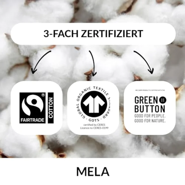 MELA Mini Bag Organizer Tasche klein Style SHAILA, Bio-Baumwoll-Canvas, drei praktische Innenfächer, kompakt und strapazierfähig – Bild 5