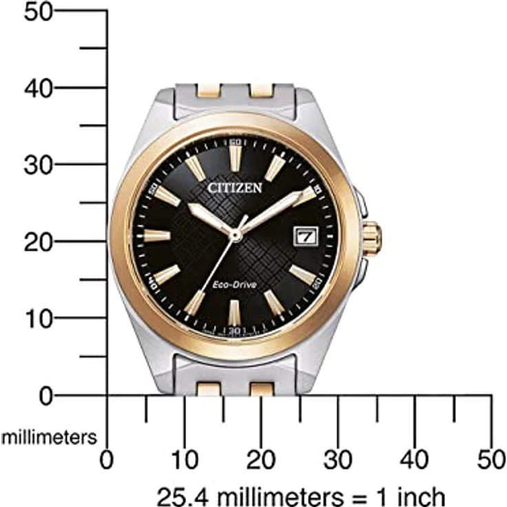 Citizen Armbanduhr Damen EO1213 85E ECO Drive,Quarzuhr, 33 mm, bicolor – Bild 4