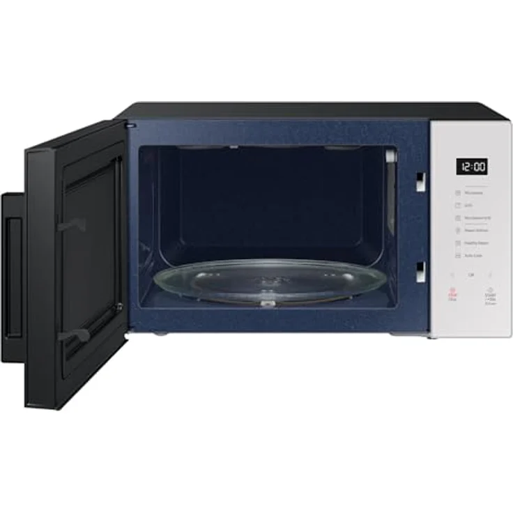 Samsung BESPOKE MG30T5018UE, 30L Grillmikrowelle mit Dampfgarer und Heißluftfunktion in Schwarz und Weiß – Bild 3