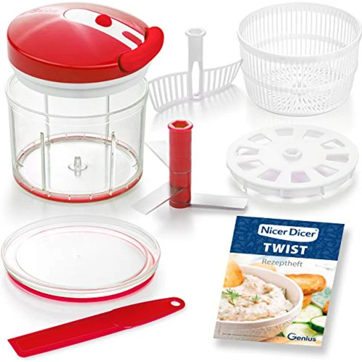 Nicer Dicer Twist Set 9-tlg. Rot – Bild 2