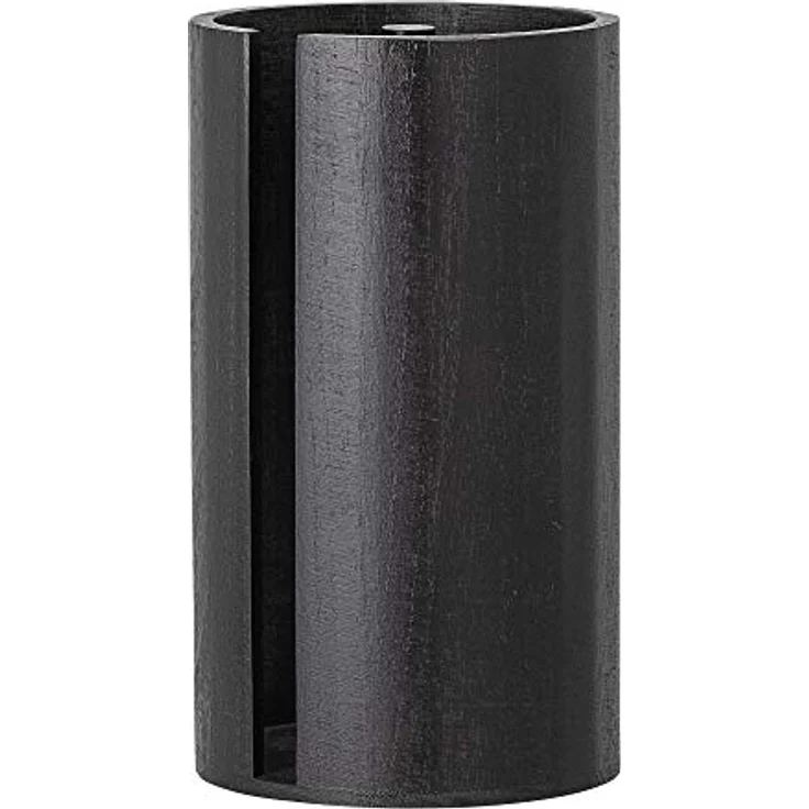 Bloomingville Celian Küchenrollenhalter, Schwarz, aus Paulownia-Holz, D14,5xH25,5 cm – Bild 3
